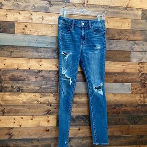 american eagle high rise jeggings